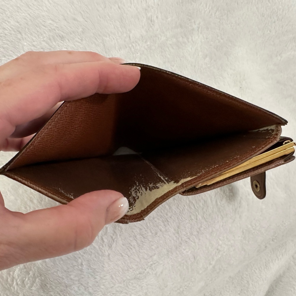 LOUIS VUITTON MONOGRAM PORTE MONNAIE BILLETS VIENNOIS BIFOLD KISSLOCK WALLET - Picture 9 of 13